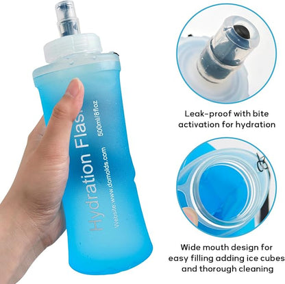Soft Flask 500ML, TPU Collapsible Soft Water Bottle - Image 3