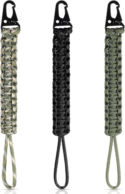 Shappy 3 Pcs Paracord Keychain Weave 550 Paracord 9 Inch Tactical Lanyard by Shappy