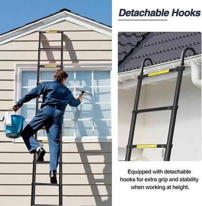 BOCOM 12.5 FT Aluminum Telescoping Ladder - Image 7