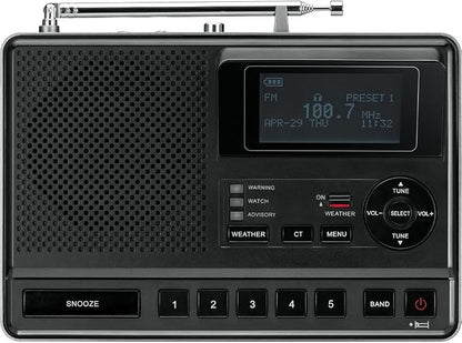 Sangean CL-100 NOAA, S.A.M.E and Public Alert Certified Weather Alert Table-Top - Image 2