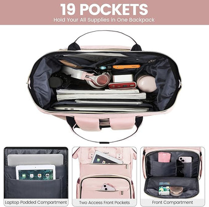 LOVEVOOK Laptop Backpack for Women, 15.6 Inch Professional Womens Travel - Image 3