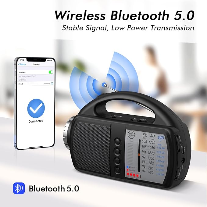 AM FM NOAA Weather Radio, Portable Emergency Radio - Image 6