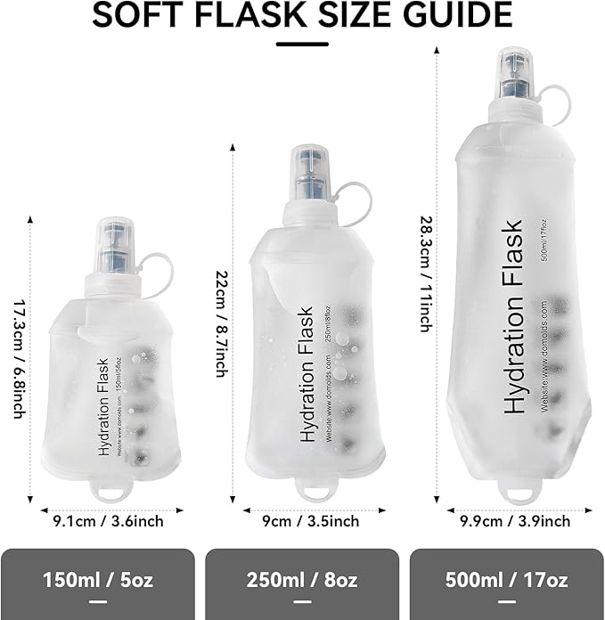 250ml Soft Flask Soft Water Bottle - Image 2