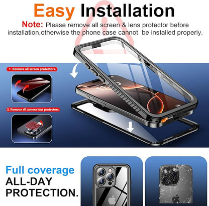 SPIDERCASE for iPhone 16 Pro Max Case Waterproof, Built-in Screen & Camera - Image 7