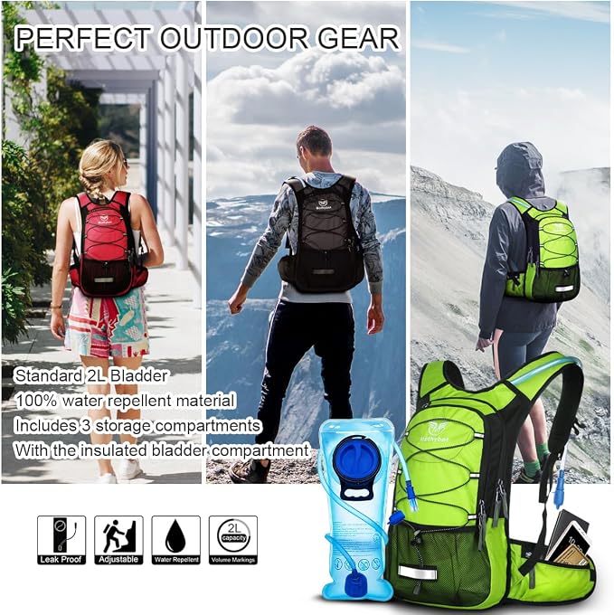 Mothybot Hydration Pack, Insulated Hydration Backpack - Image 5