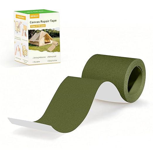 Besezx Canvas Repair Tape, Outdoor Gear Patch, 3x79 Inches, Waterproof by Besezx