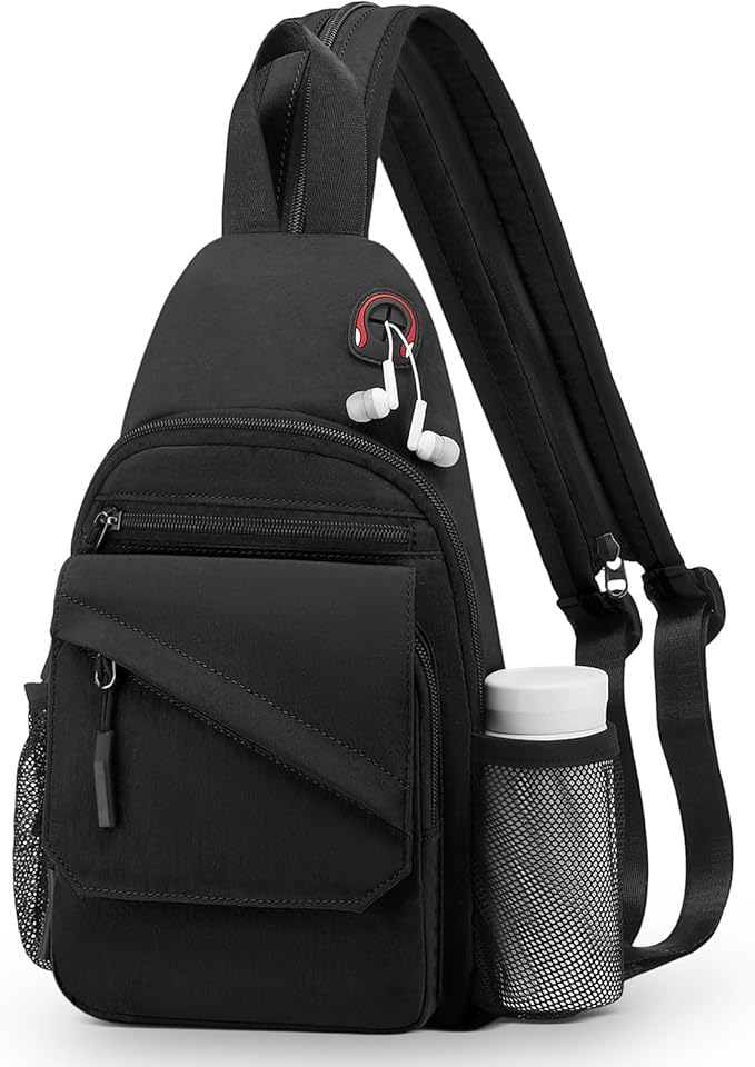Crossbody Bag Casual Sling Bag for Men, Convertible Backpack, 3-in-1 Anti-Theft by Unknown