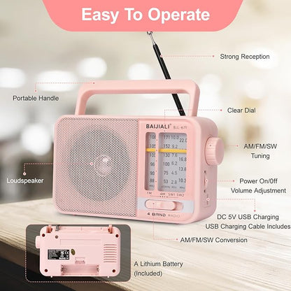 Portable AM/FM Transistor Radio - Image 3