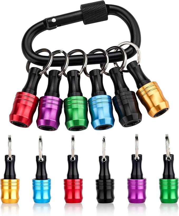 katerk 6pcs Bit Holder with Carabiner Socket by Katerk