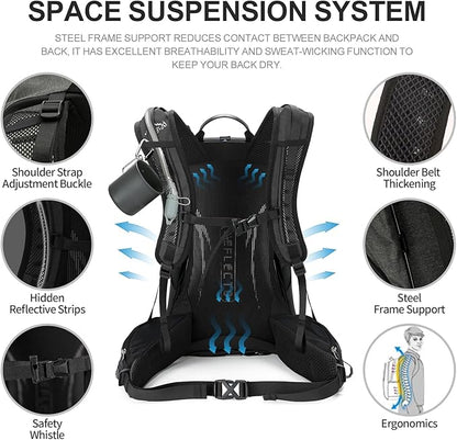 IX INOXTO Hiking Backpack, 26L/40L Waterproof Hiking Daypack - Image 4