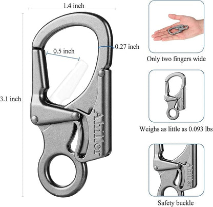 Ahiller Carabiner Clip, Double Anti-Misopening Locking Design, Key Ring Clip - Image 4