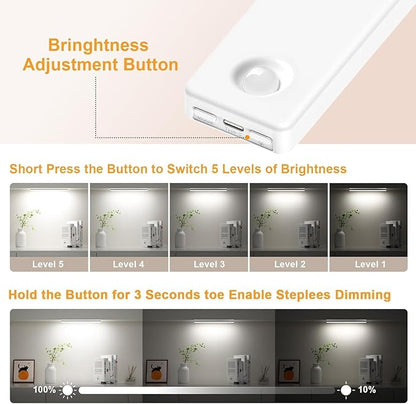 Under Cabinet Lighting, USB Rechargeable Motion Sensor Light Indoor, Battery - Image 6