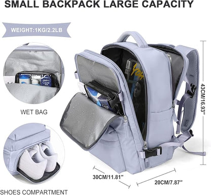 WONHOX Large Travel Backpack Carry on Flight Approved Laptop Work Business - Image 2