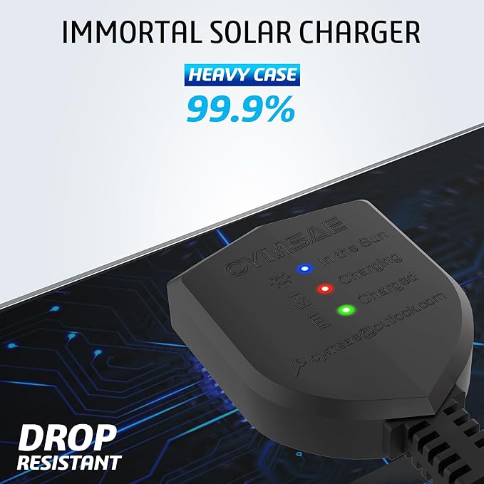 OYMSAE 20W 12V Solar Panel Car Battery Charger Portable Waterproof Power - Image 3