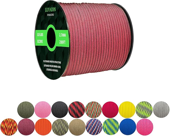 Paracord 325lb Diameter 2.7mm by LUYADIN