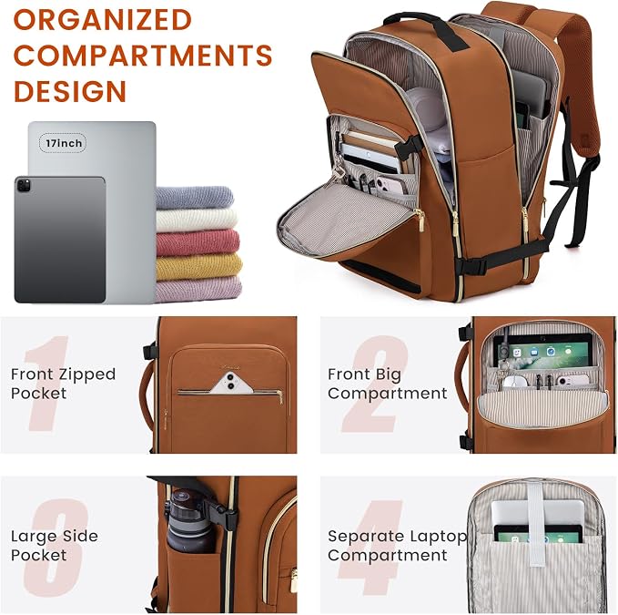 LOVEVOOK 40L Large Travel Backpack - Image 4