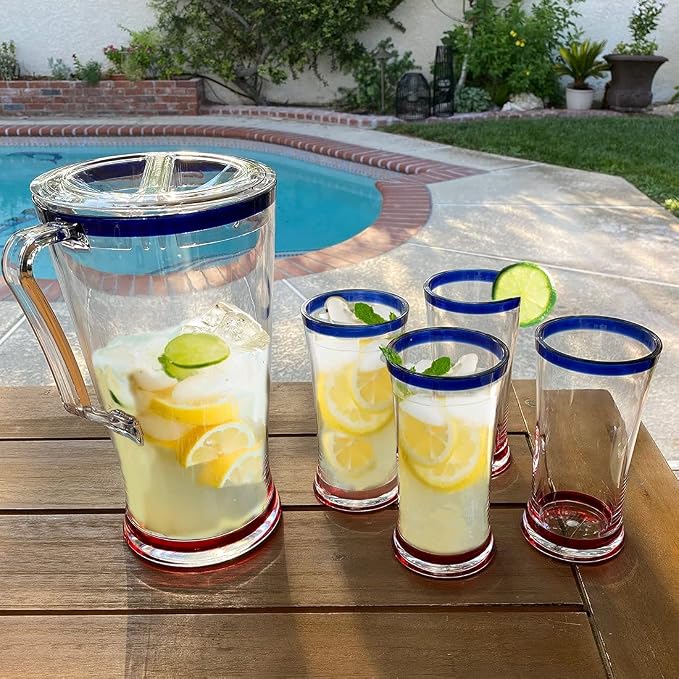 Lily's Home Unbreakable Acrylic Highball Tumblers - Image 5