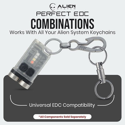 Titanium Carabiner Keychain Hook – Ultra-Light and Strong 2-Pack EDC Carabiner - Image 8