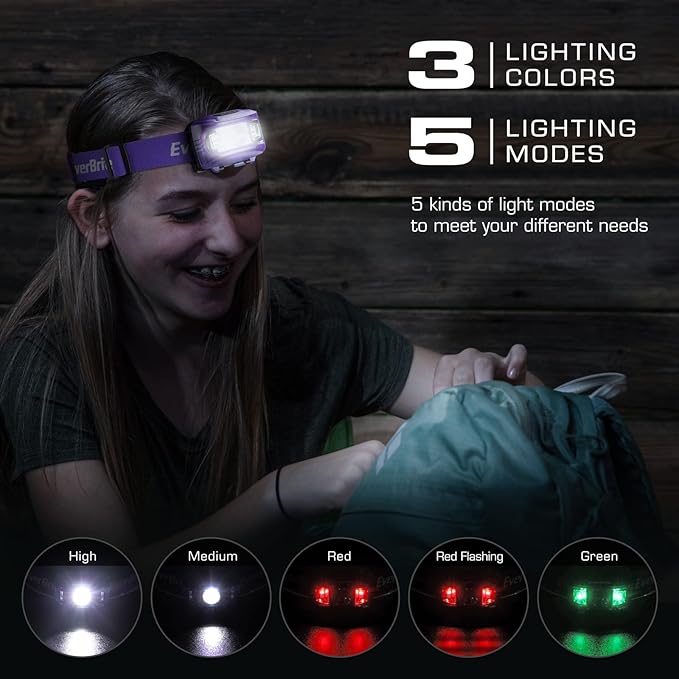 EverBrite Headlamp, 2 Pack Kids Headlamp - Image 2