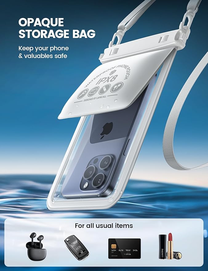 Lamicall Double Bag Waterproof Phone Pouch - Image 2
