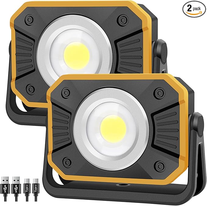 Sunzone Rechargeable LED Work Light, Portable Flood Light by sunzone