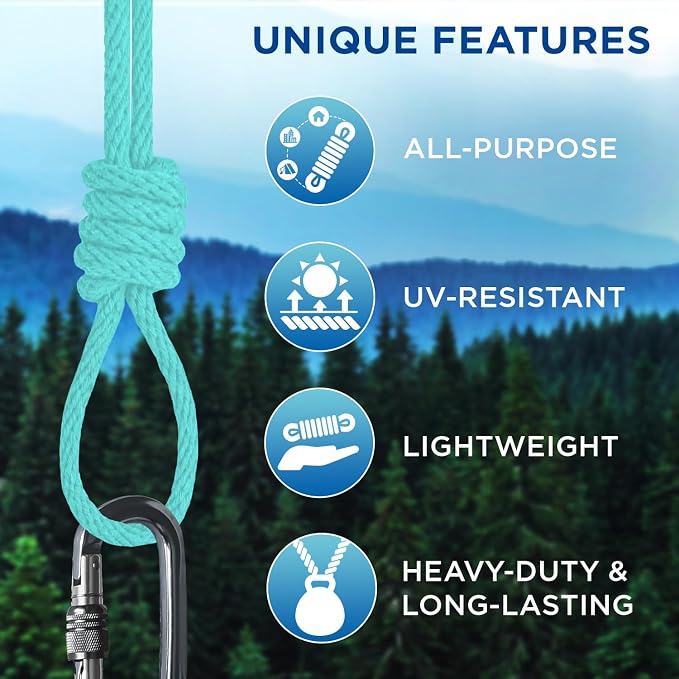TECEUM Cotton Rope 3/16” – 100 FT – Strong All-Purpose Braided Rope – Natural - Image 4