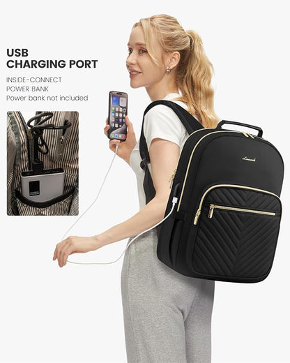 LOVEVOOK Laptop Backpack Purse for Women, Work Travel Computer Bags, College - Image 5