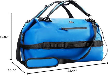 Haimont Large Waterproof Duffel Backpack Roll-Top Heavy Duty Dry Duffle Bag - Image 8