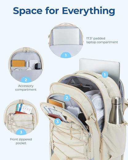 BAGSMART Carry On Travel Backpack, 17 Inch Large Travel backpack Carry On - Image 2