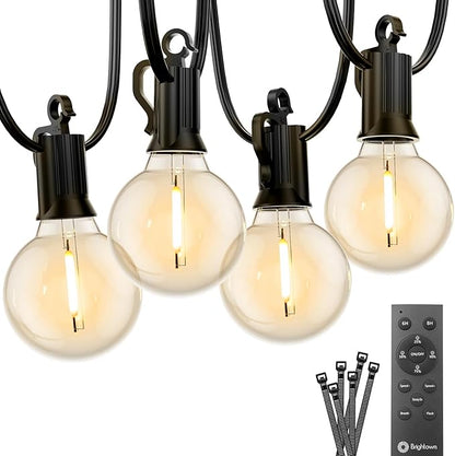 Brightown Outdoor String Lights, 38FT 15 Shatterproof LED Bulbs by Brightown