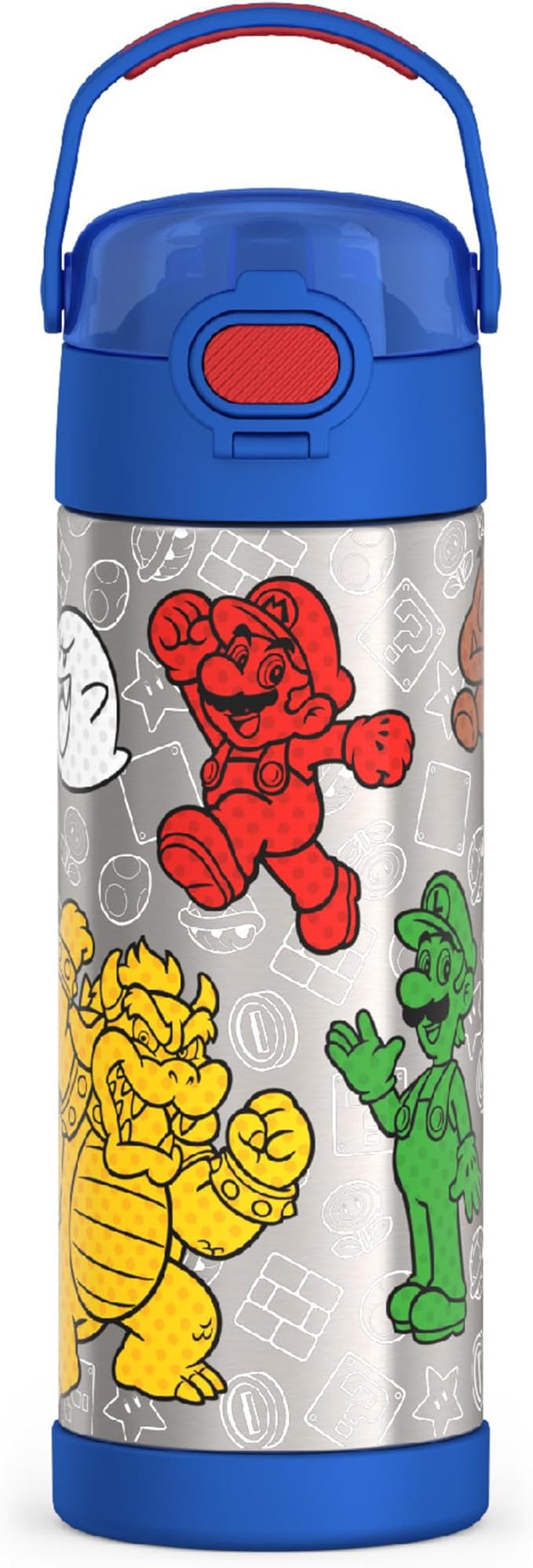 THERMOS FUNTAINER 16 Ounce Stainless Steel Vacuum Insulated Bottle by Thermos