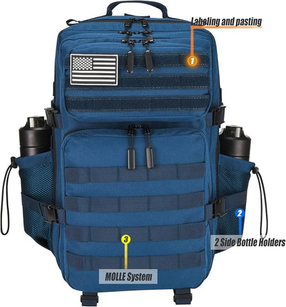 45L Tactical Backpack for Men Women, Military Assault Pack - Image 9