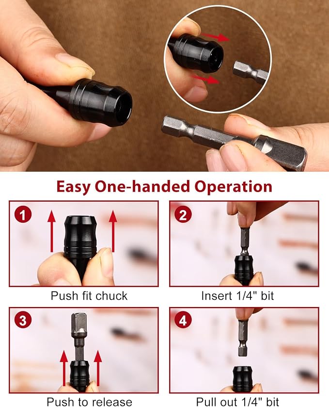 katerk 6pcs Bit Holder with Carabiner Socket - Image 7