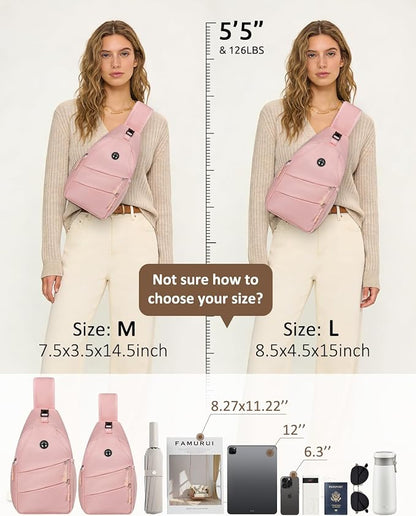 Pritent Crossbody Bags for Women Men Trendy Sling Bag Backpack Casual Chest Bag - Image 7