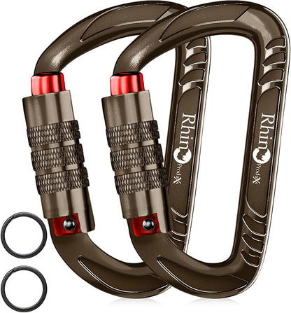Rhino Produxs 12kN Heavy Duty Carabiner Clips, by Rhino+Produxs