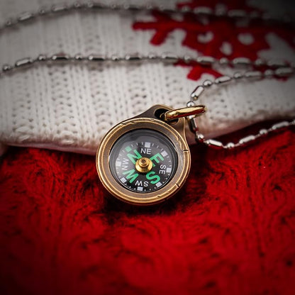 MecArmy Mini Titanium/Brass Compass, Waterproof IPX5 Pocket Compass - Image 8