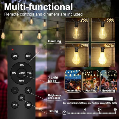 50FT Outdoor String Lights Waterproof - Image 3