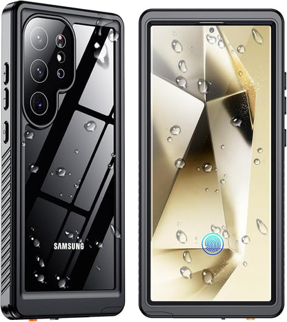 SPIDERCASE Upgraded for Samsung Galaxy S24 Ultra Case Waterproof, Built-in by SPIDERCASE
