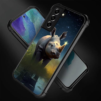 for Samsung Galaxy S21 FE Case, Rhino Water Marshes Pattern Graphic Design Girl - Image 2