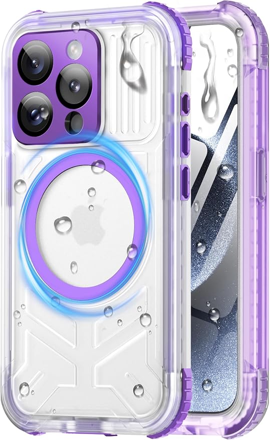 for iPhone 15 Pro Waterproof Case by Haireca