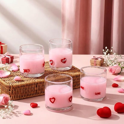 Skylety 8 Pcs Valentines Day Icons Juice Glasses Heart Love Drinking Cups Old - Image 5