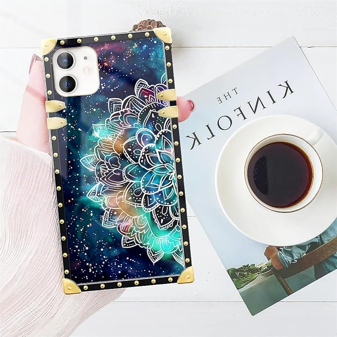 Compatible with iPhone 11 Case, Starry Sky Colourful Mandala Luxury Golden - Image 7