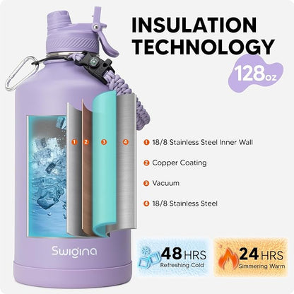 Swigina Gallon Insulated Water Bottle - Image 3