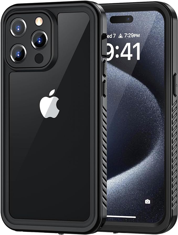 Lanhiem for iPhone 15 Pro Case, IP68 Waterproof Dustproof Shockproof Case by LanhiemHome