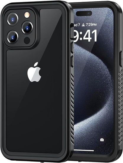 Lanhiem for iPhone 15 Pro Case, IP68 Waterproof Dustproof Shockproof Case by LanhiemHome