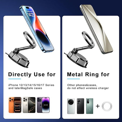 Qifutan for MagSafe Car Phone Holder Mount Phone Mount for Car Windshield - Image 6