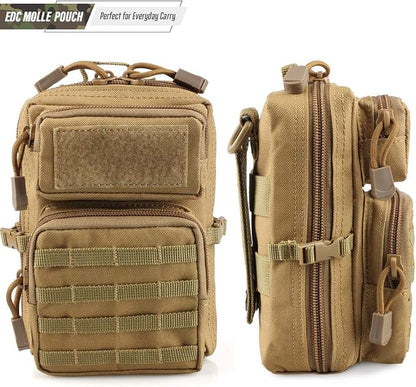 LIVANS Tactical Molle Utility Pouch, EDC Tool Pouch Tactical Phone Pouches Mini - Image 4