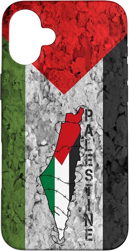 Kufiya PALESTINE Keffiyeh flag, Palestinian Map pattern Case by Unknown