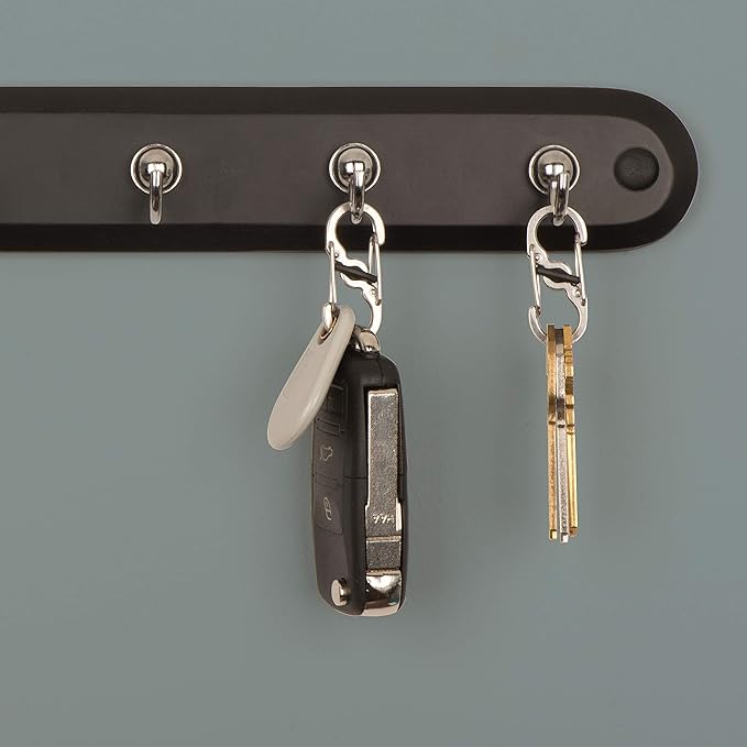 Nite Ize S-Biner MicroLock, Locking Key Holder, Stainless-Steel 2-Pack - Image 5