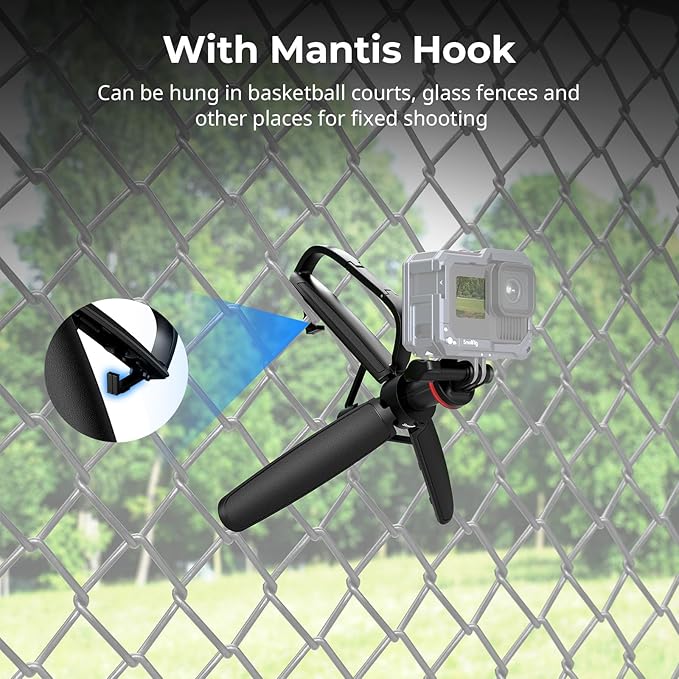SMALLRIG Portable Action Camera Tripod in Carabiner Shape, 6.5-13.6in - Image 3